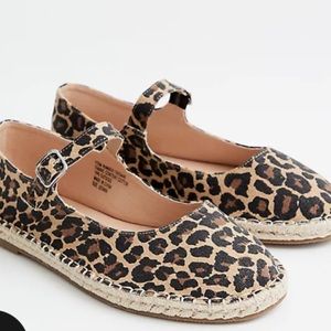 MaryJane Leopard print espadrilles